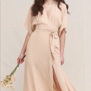 Reformation Winslow size medium dress in champagne